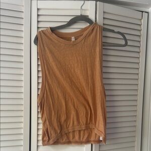 Free people Casual Tan Sleeveless Top for beach size small